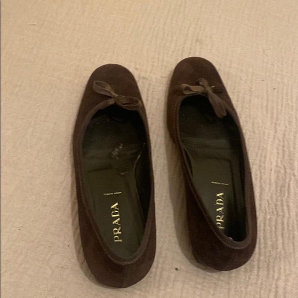 Prada Women's Dark Brown Suede Loafers - Picture 4 of 11